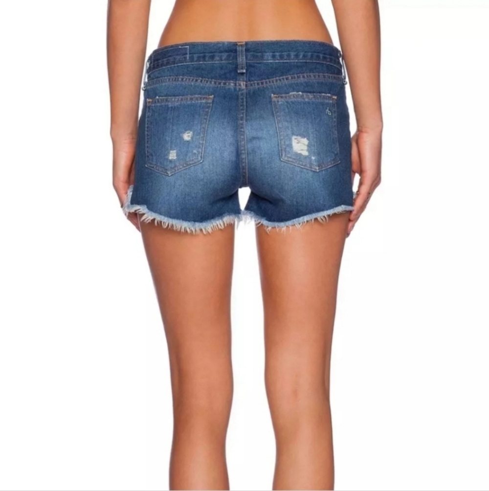 Rag & Bone Denim Freeport Wash Distressed Cut Off Shorts Size 28 - Picture 2 of 11